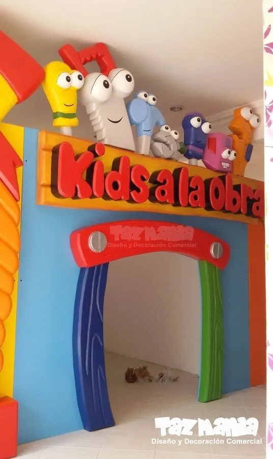 طراحی و ساخت احجام سه بعدی در دیزاین نمای مهد کودک و دبستان