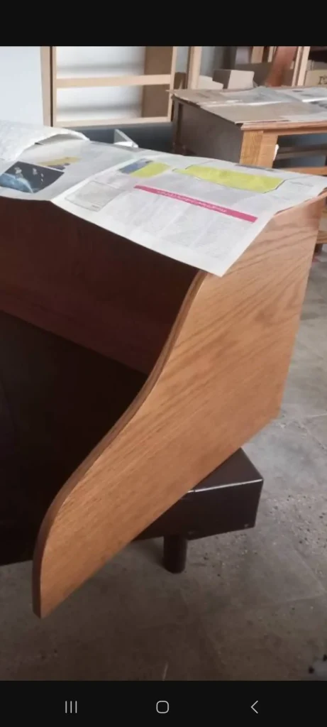 رنگ کاری میز بلوط ، رنگ بلوطی